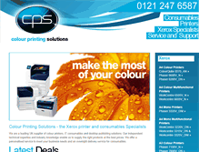 Tablet Screenshot of colourprintingsolutions.com